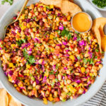 A great way to get plant protein & veggies in, this Southwest Dense Bean Salad is not only healthy it is super tasty. Perfect for meal prep | ThisSavoryVegan.com