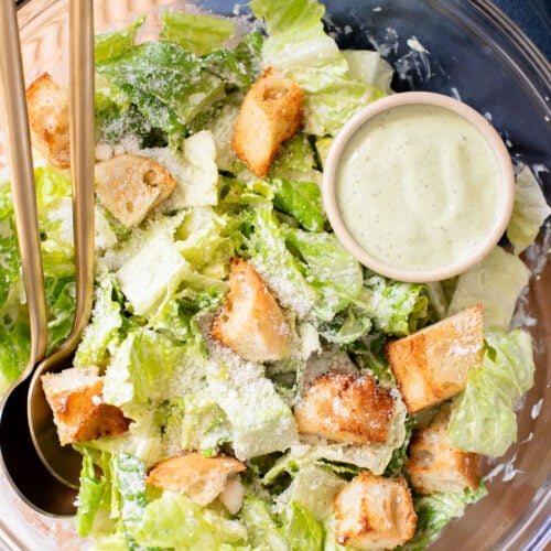If you are looking for the Best Vegan Caesar Dressing, then look no further. This is my go-to dairy-free caesar salad dressing that doesn't miss | ThisSavoryVegan.com