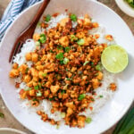 This Ginger Lime Tofu is the perfect high-protein vegan dinner! Ready in 30 minutes and packed with flavor | ThisSavoryVegan.com