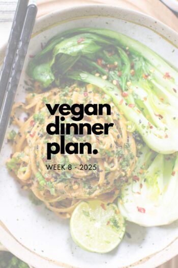 Make your life easier and use my weekly vegan dinner plans! Five nights of vegan dinner recipes and a grocery list released every Saturday | ThisSavoryVegan.com