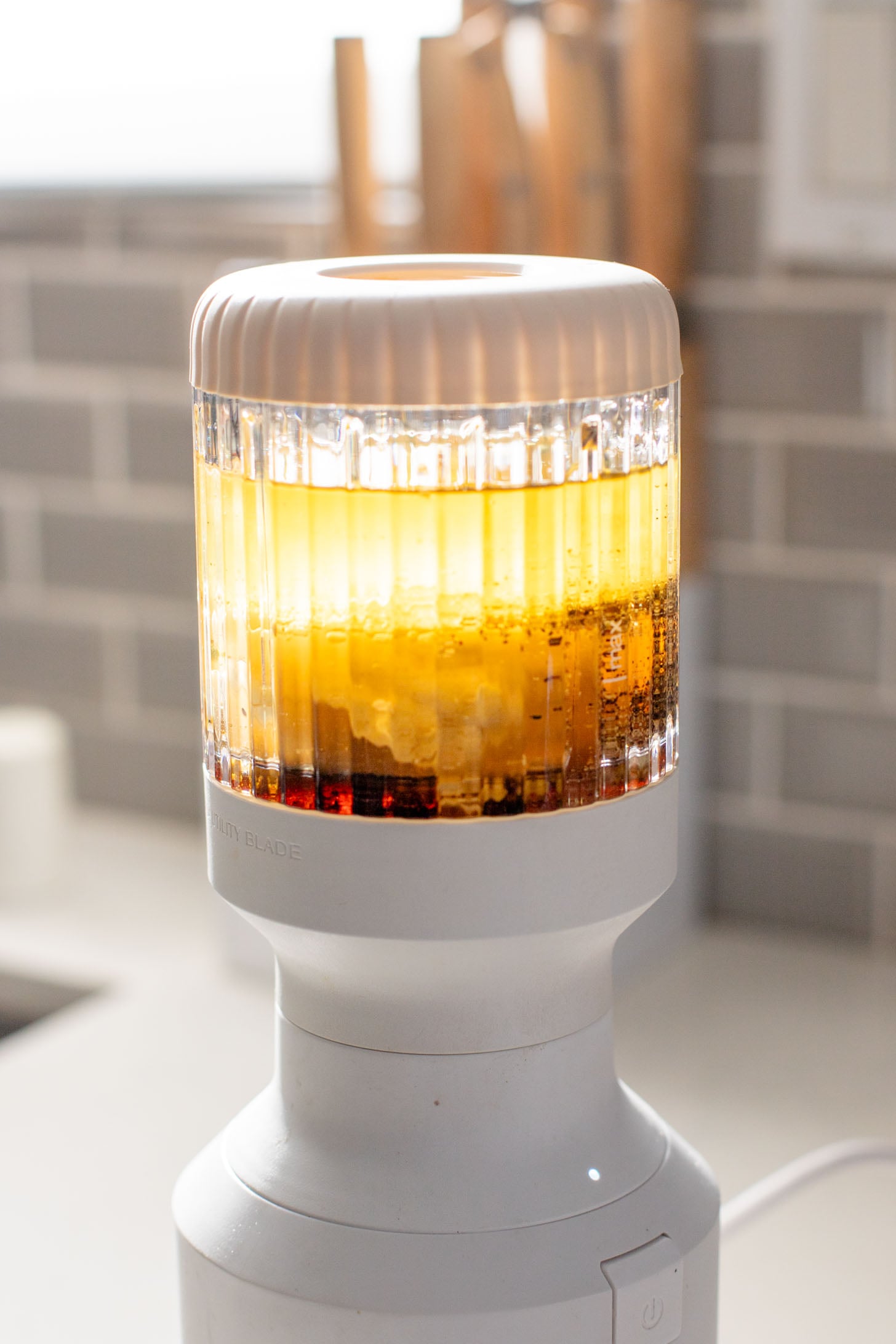 This Vegan Honey Mustard Dressing is the perfect simple & tangy dressing that can go with so many salads and wraps | ThisSavoryVegan.com