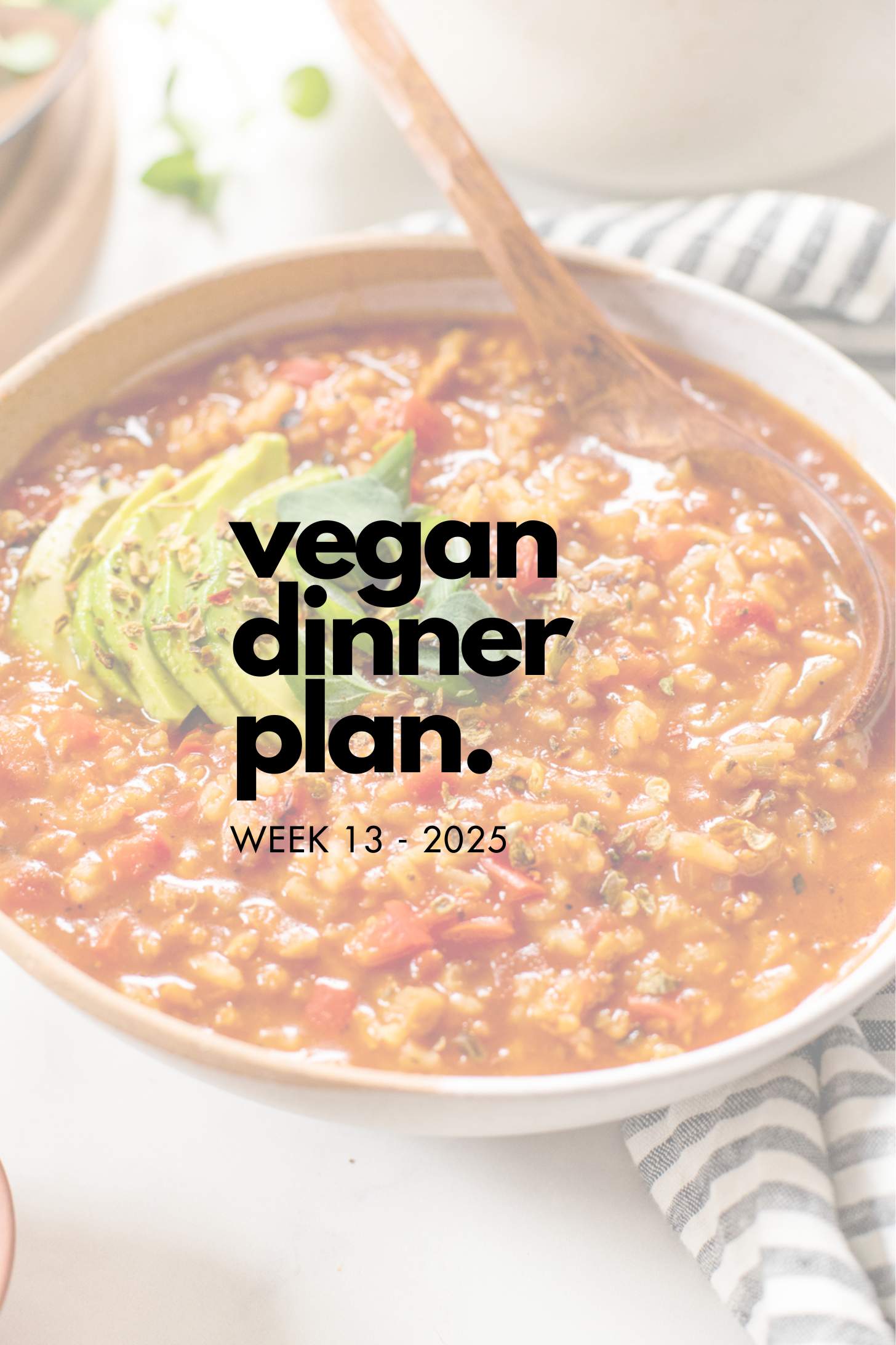Make your life easier and use my weekly vegan dinner plans! Five nights of vegan dinner recipes and a grocery list released every Saturday | ThisSavoryVegan.com