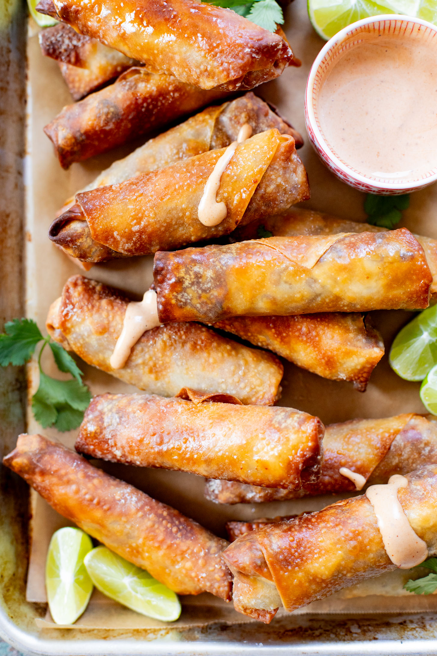 These vegan Southwest Egg Rolls are filled with soy chorizo, black beans, corn and shredded cabbage. The perfect crunchy appetizer | ThisSavoryVegan.com