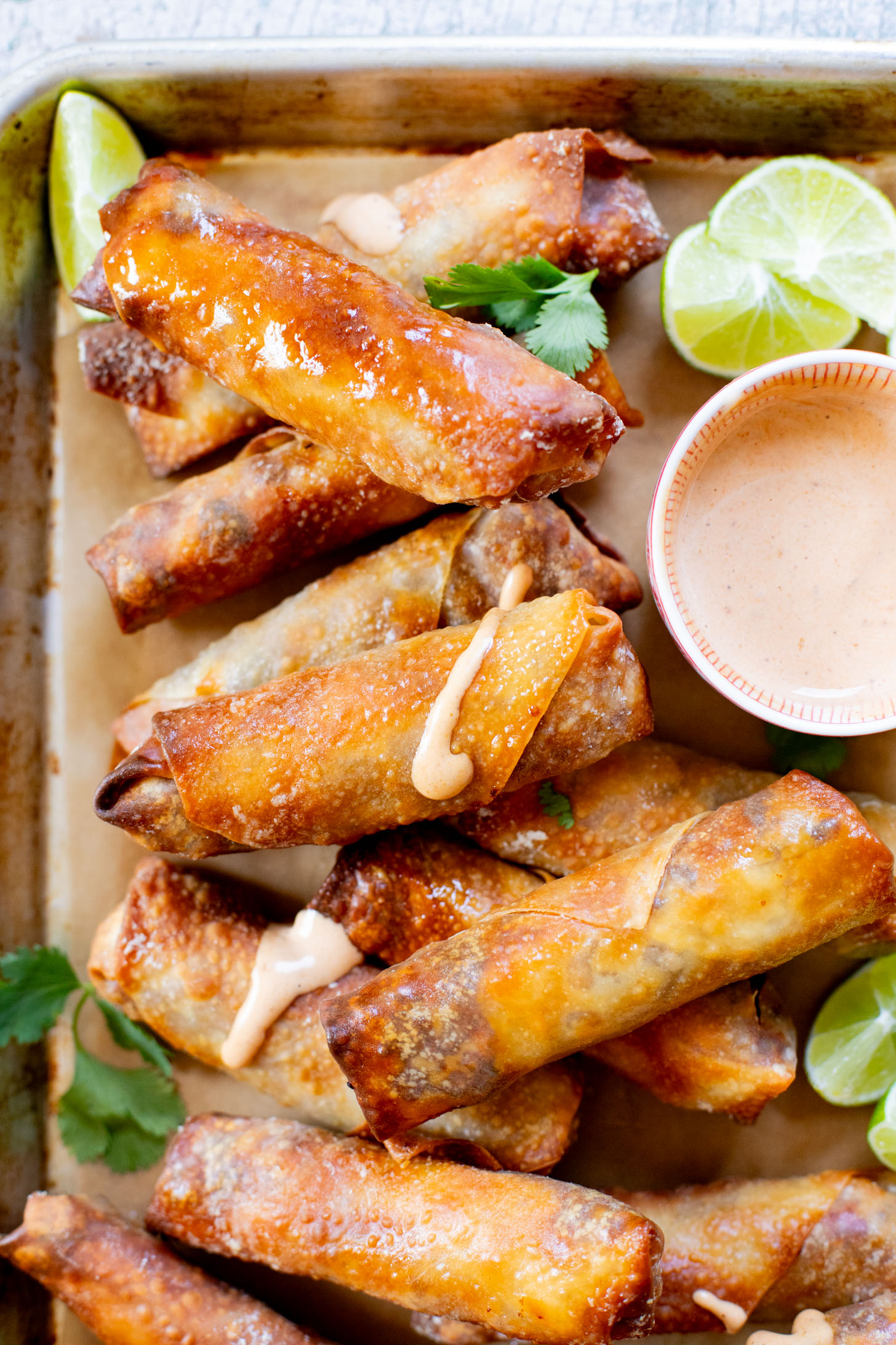 These vegan Southwest Egg Rolls are filled with soy chorizo, black beans, corn and shredded cabbage. The perfect crunchy appetizer | ThisSavoryVegan.com