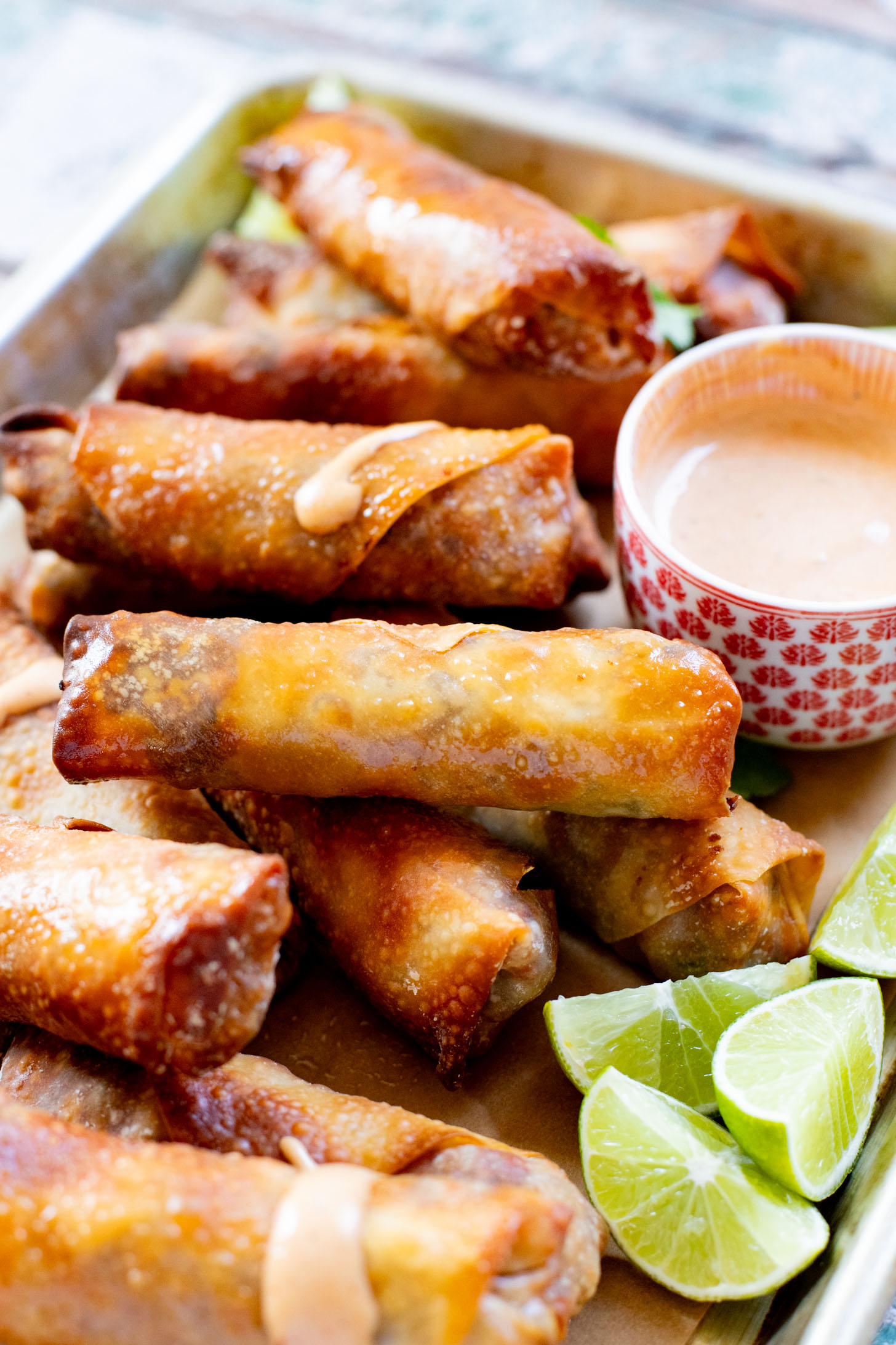 These vegan Southwest Egg Rolls are filled with soy chorizo, black beans, corn and shredded cabbage. The perfect crunchy appetizer | ThisSavoryVegan.com