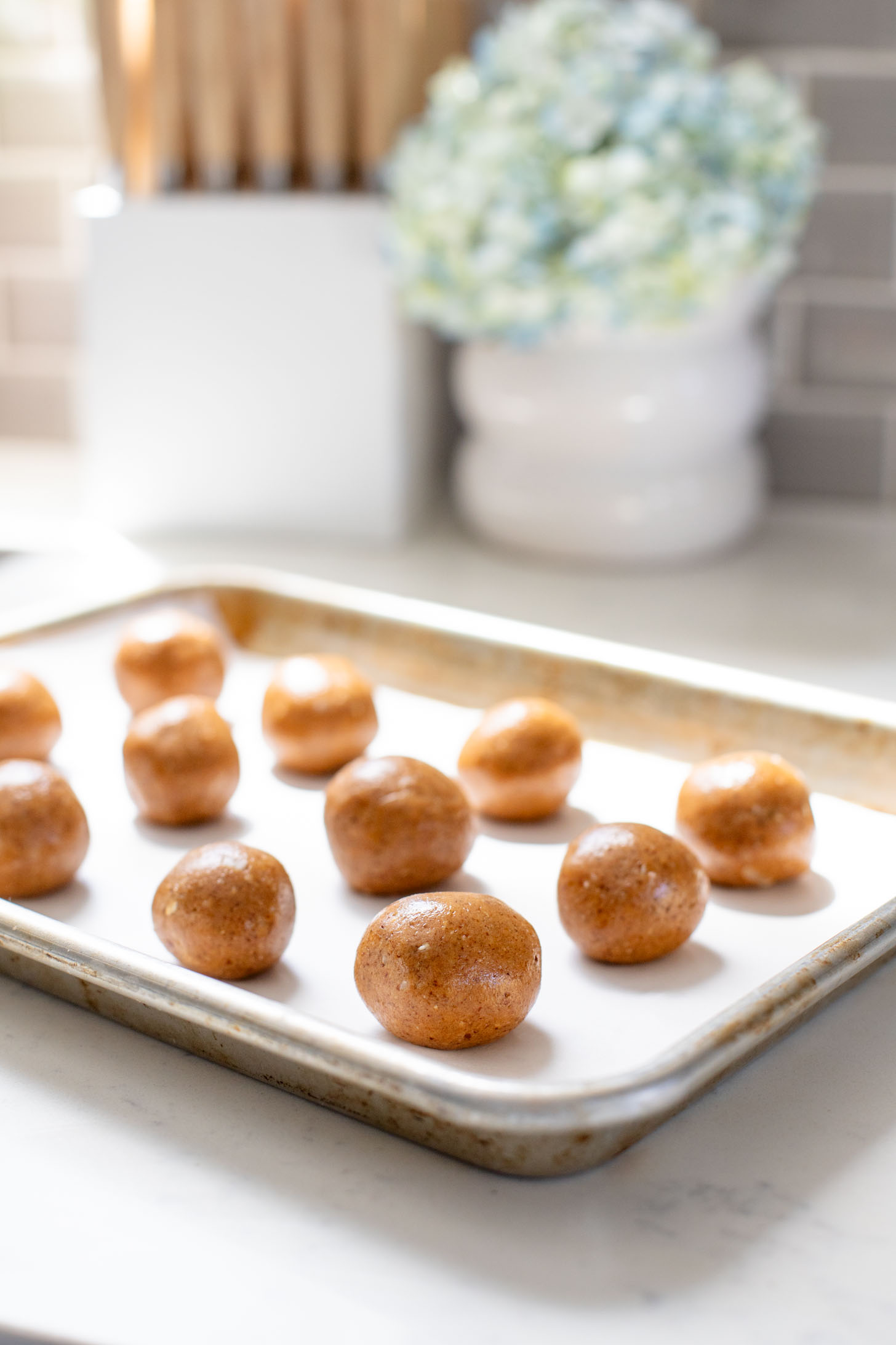 These Almond Coconut Date Balls are a protein-packed vegan dessert or snack that everyone will love! Dipped in chocolate & sprinkled with coconut | ThisSavoryVegan.com