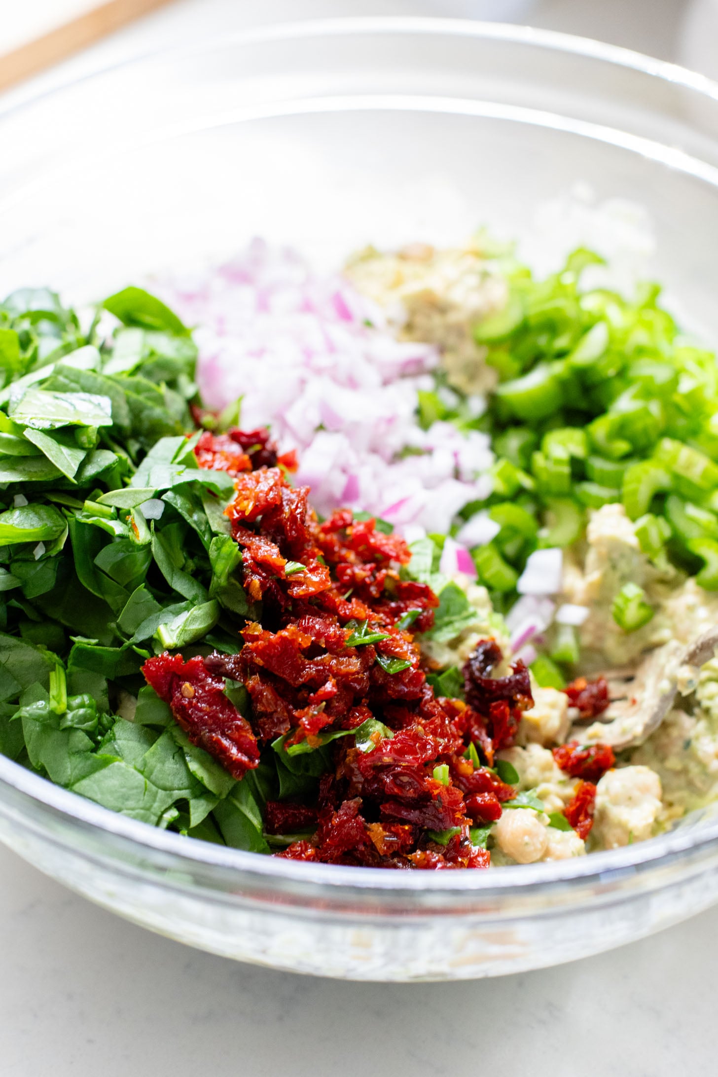 These Chimichurri Chickpea Salad Wraps are the perfect party snack or lunch! They are light, delicious & dairy-free | ThisSavoryVegan.com