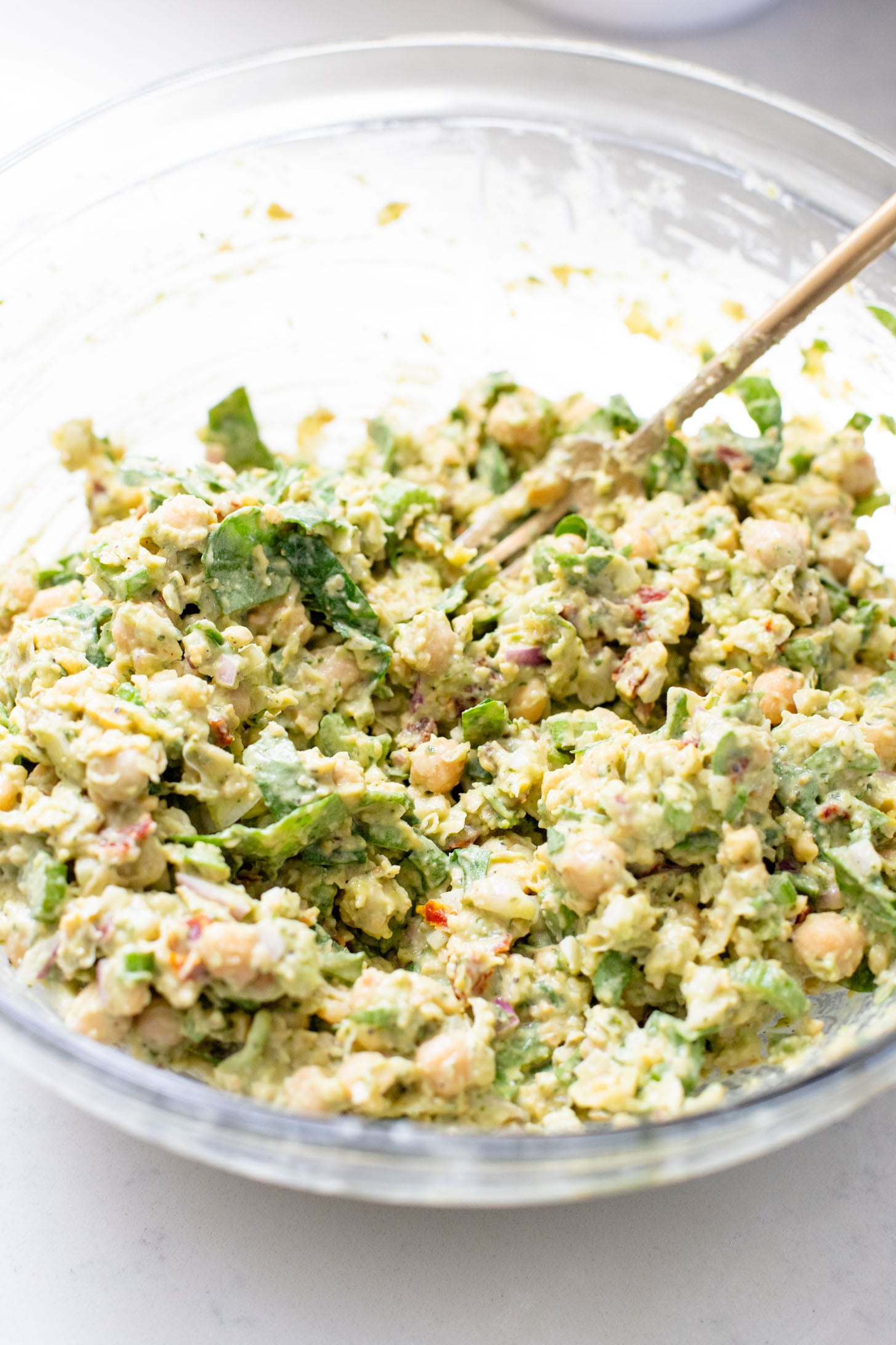 These Chimichurri Chickpea Salad Wraps are the perfect party snack or lunch! They are light, delicious & dairy-free | ThisSavoryVegan.com