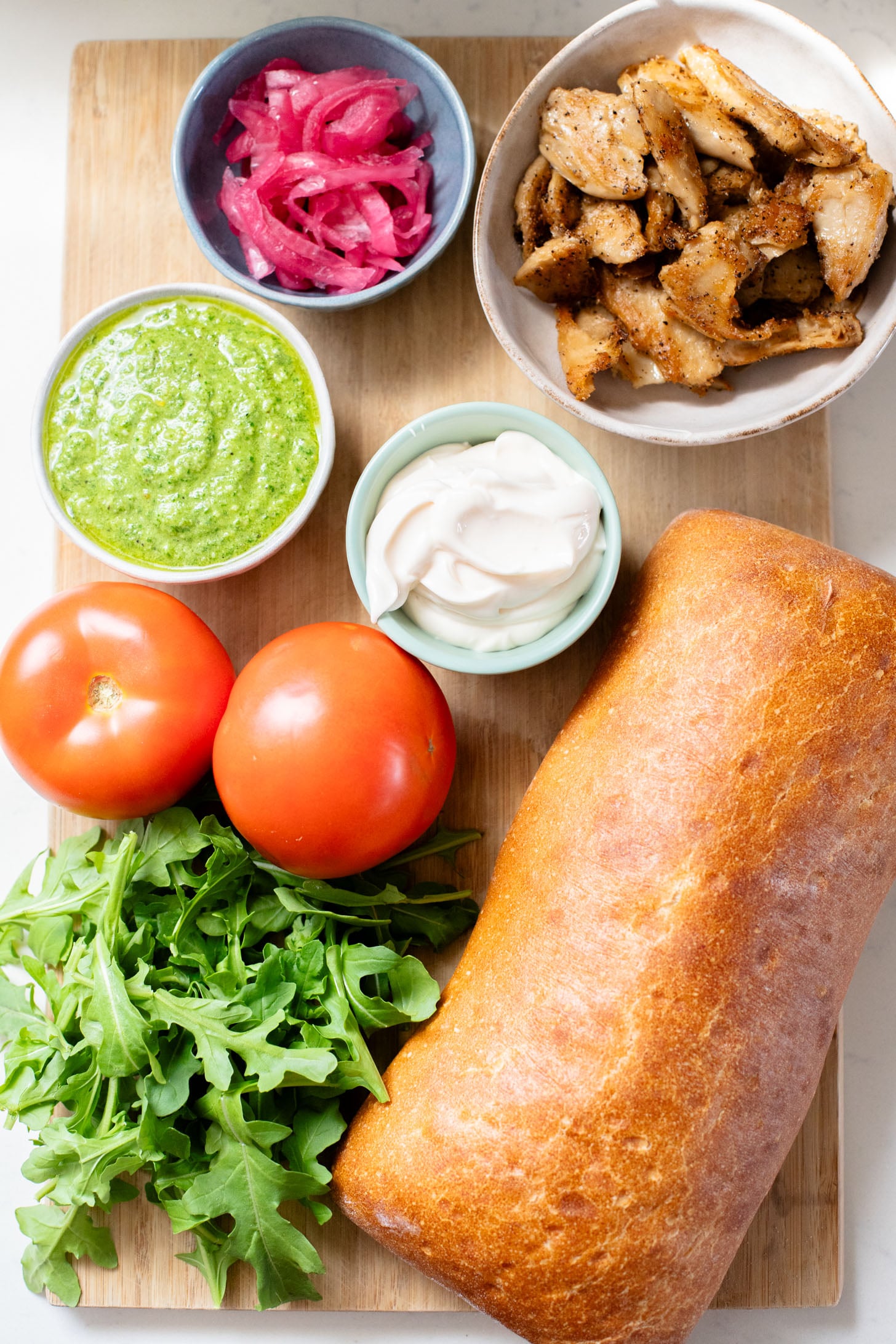 This Vegan Chicken Pesto Sandwich is the ultimate summer sandwich recipe! Perfect for a picnic or beach day | ThisSavoryVegan.com