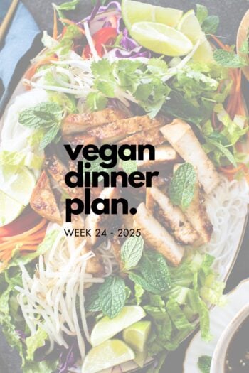 Make your life easier and use my weekly vegan dinner plans! Five nights of vegan dinner recipes and a grocery list released every Saturday | ThisSavoryVegan.com