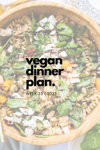 Make your life easier and use my weekly vegan dinner plans! Five nights of vegan dinner recipes and a grocery list released every Saturday | ThisSavoryVegan.com