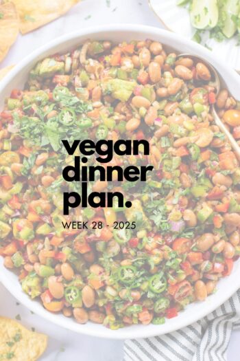 Make your life easier and use my weekly vegan dinner plans! Five nights of vegan dinner recipes and a grocery list released every Saturday | ThisSavoryVegan.com