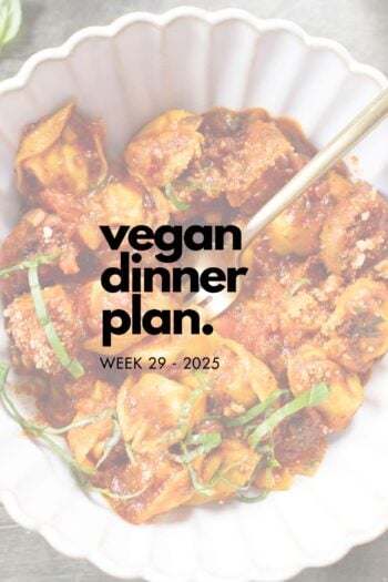 Make your life easier and use my weekly vegan dinner plans! Five nights of vegan dinner recipes and a grocery list released every Saturday | ThisSavoryVegan.com