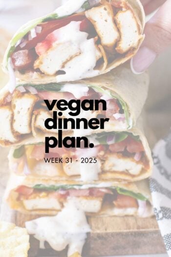 Make your life easier and use my weekly vegan dinner plans! Five nights of vegan dinner recipes and a grocery list released every Saturday | ThisSavoryVegan.com