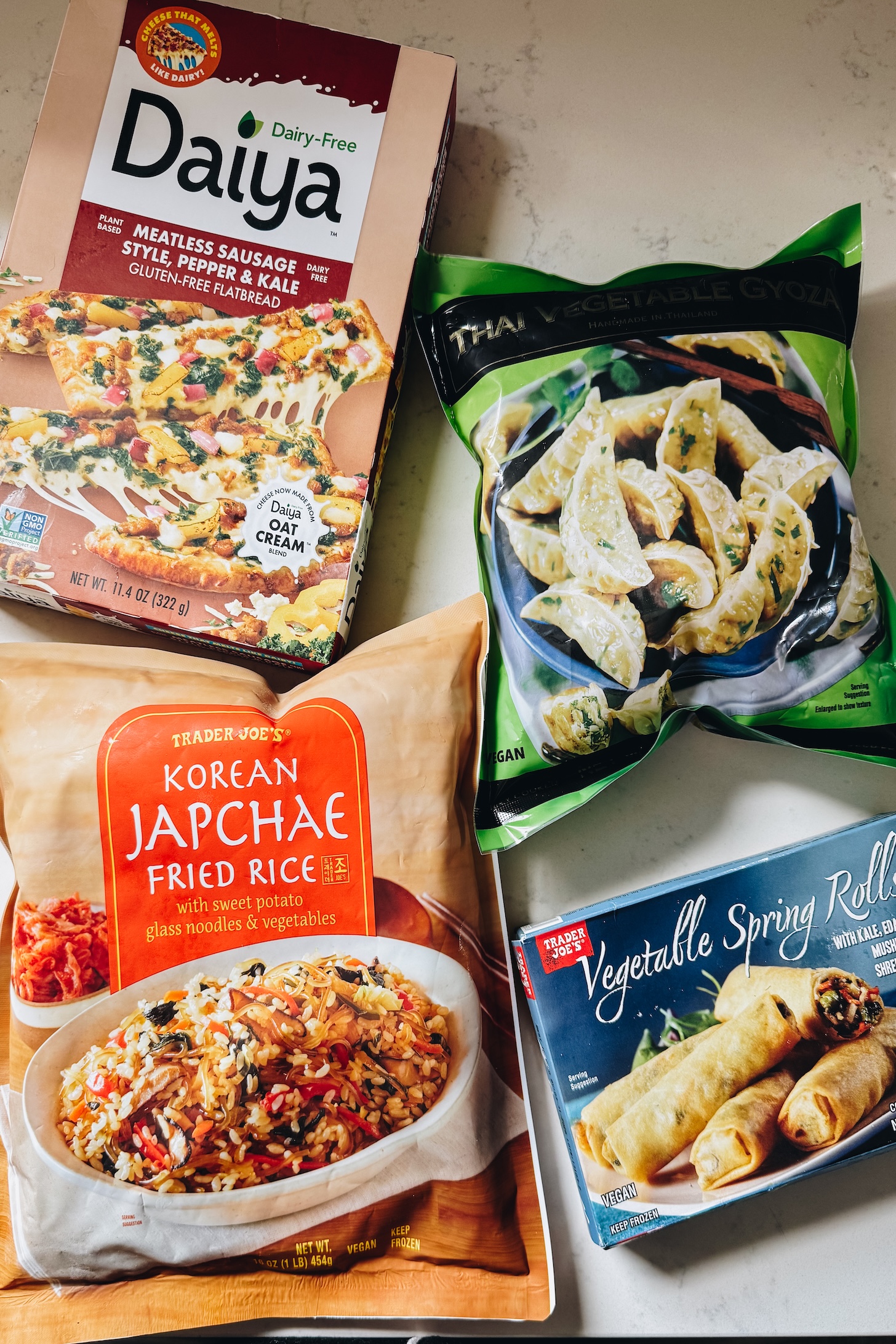 Take a peek inside my freezer to see what I prepped for post-baby! I have a mix of homemade meals and some fun vegan frozen finds | ThisSavoryVegan.com