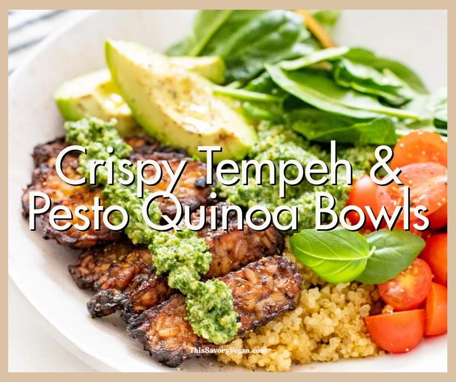 Make your life easier and use my weekly vegan dinner plans! Five nights of vegan dinner recipes and a grocery list released every Saturday | ThisSavoryVegan.com