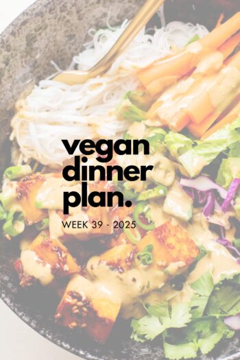 Make your life easier and use my weekly vegan dinner plans! Five nights of vegan dinner recipes and a grocery list released every Saturday | ThisSavoryVegan.com