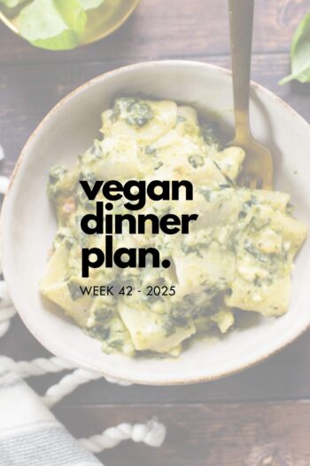 Make your life easier and use my weekly vegan dinner plans! Five nights of vegan dinner recipes and a grocery list released every Saturday | ThisSavoryVegan.com