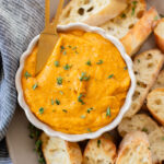 This Cheesy Butternut Squash Dip is a super delicious vegan appetizer. A great addition to your holiday menu | ThisSavoryVegan.com