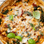These Mediterranean White Beans are an easy, one-pot dinner that is ready in 30 minutes. Serve with bread for the perfect bite | ThisSavoryVegan.com