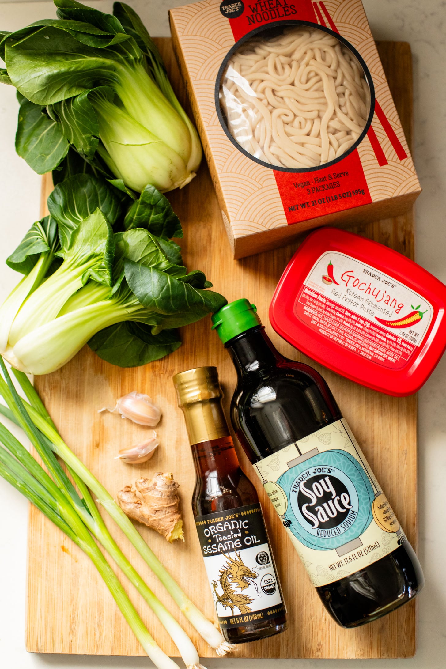 These Trader Joe's Gochujang Noodles are ready in 20 minutes and pack the perfect amount of heat. The perfect one-pot noodle recipe | ThisSavoryVegan.com