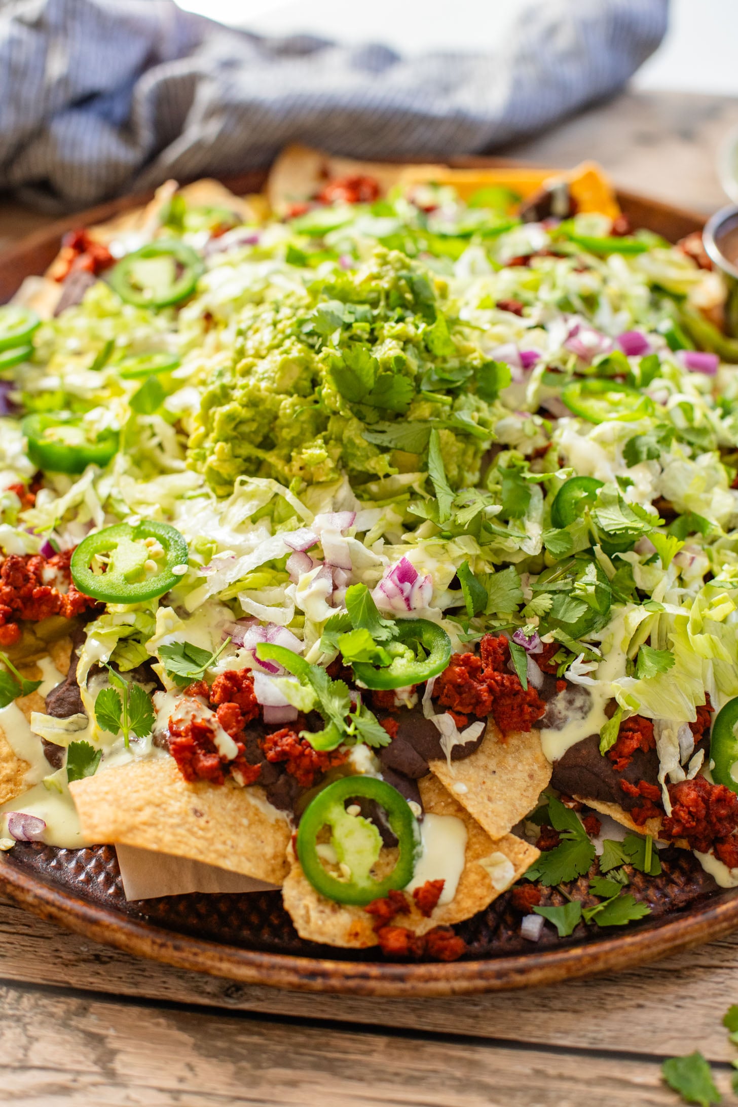 Get game day ready with these Soy Chorizo & Black Bean Nachos! These are the ultimate vegan nachos that everyone will love | ThisSavoryVegan.com