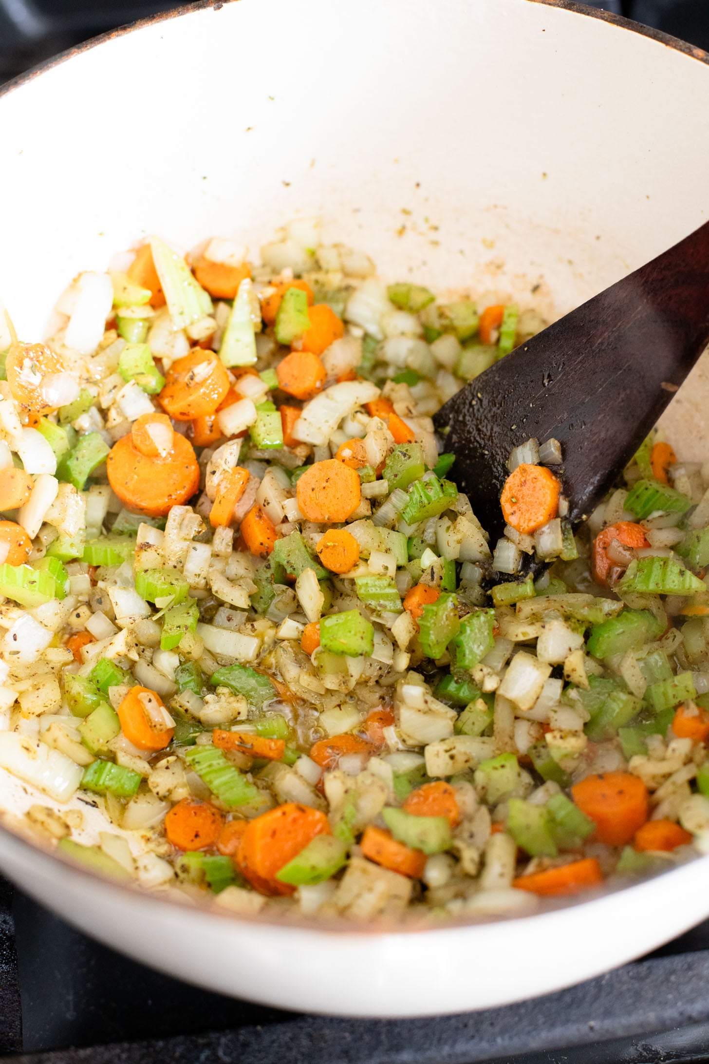 This White Bean Noodle Soup is the perfect swap for chicken noodle soup! It is 100% vegan and great when you want something cozy & comforting | ThisSavoryVegan.com