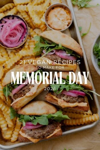 Get ready for the long weekend with 21 Vegan Memorial Day Recipes! Perfect vegan appetizers, salads & entrees to make for the holiday | ThisSavoryVegan.com