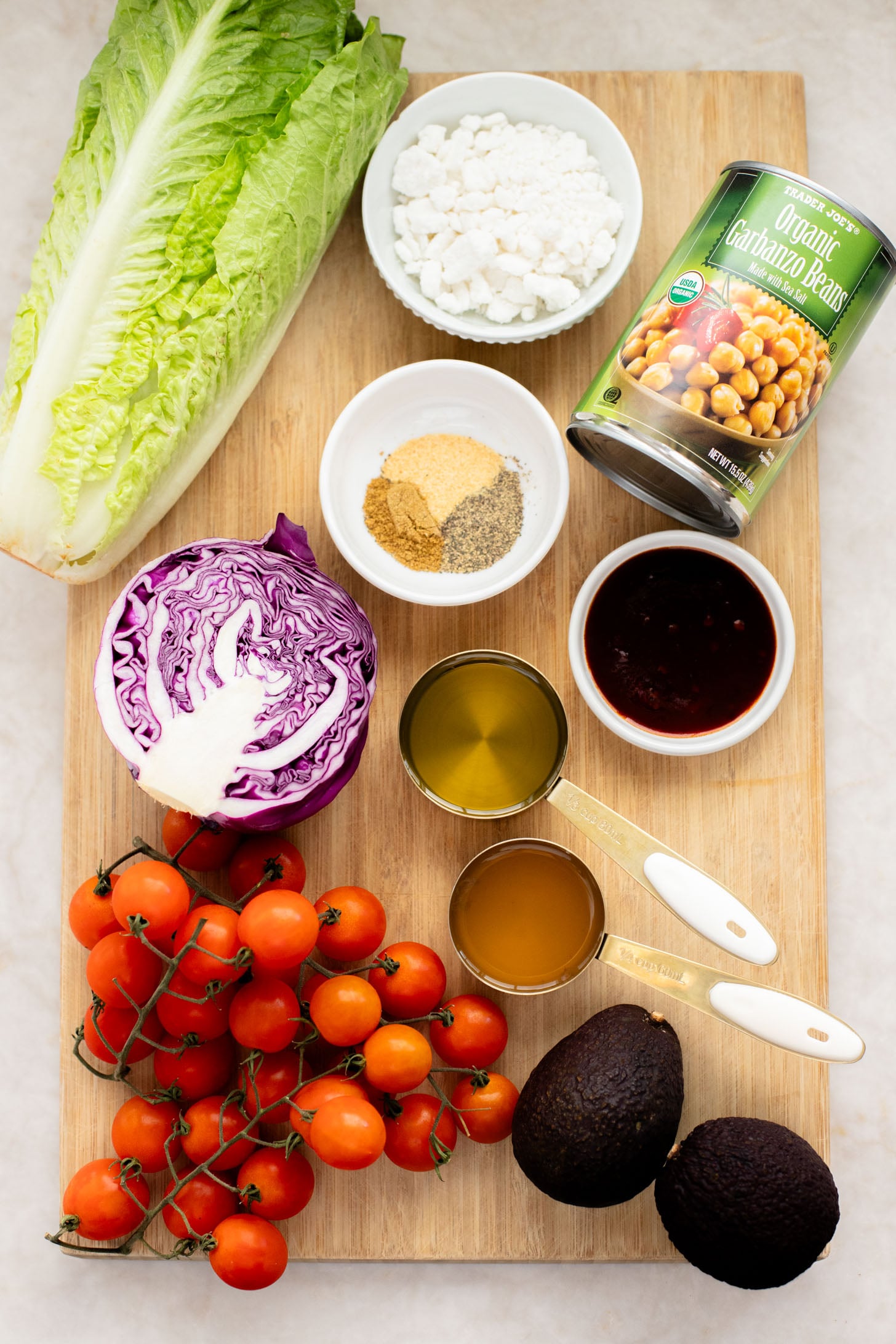 This Chipotle Chickpea Chopped Salad is a quick & easy meal that is packed with fresh veggies, a smoky chipotle dressing and chickpeas | ThisSavoryVegan.com