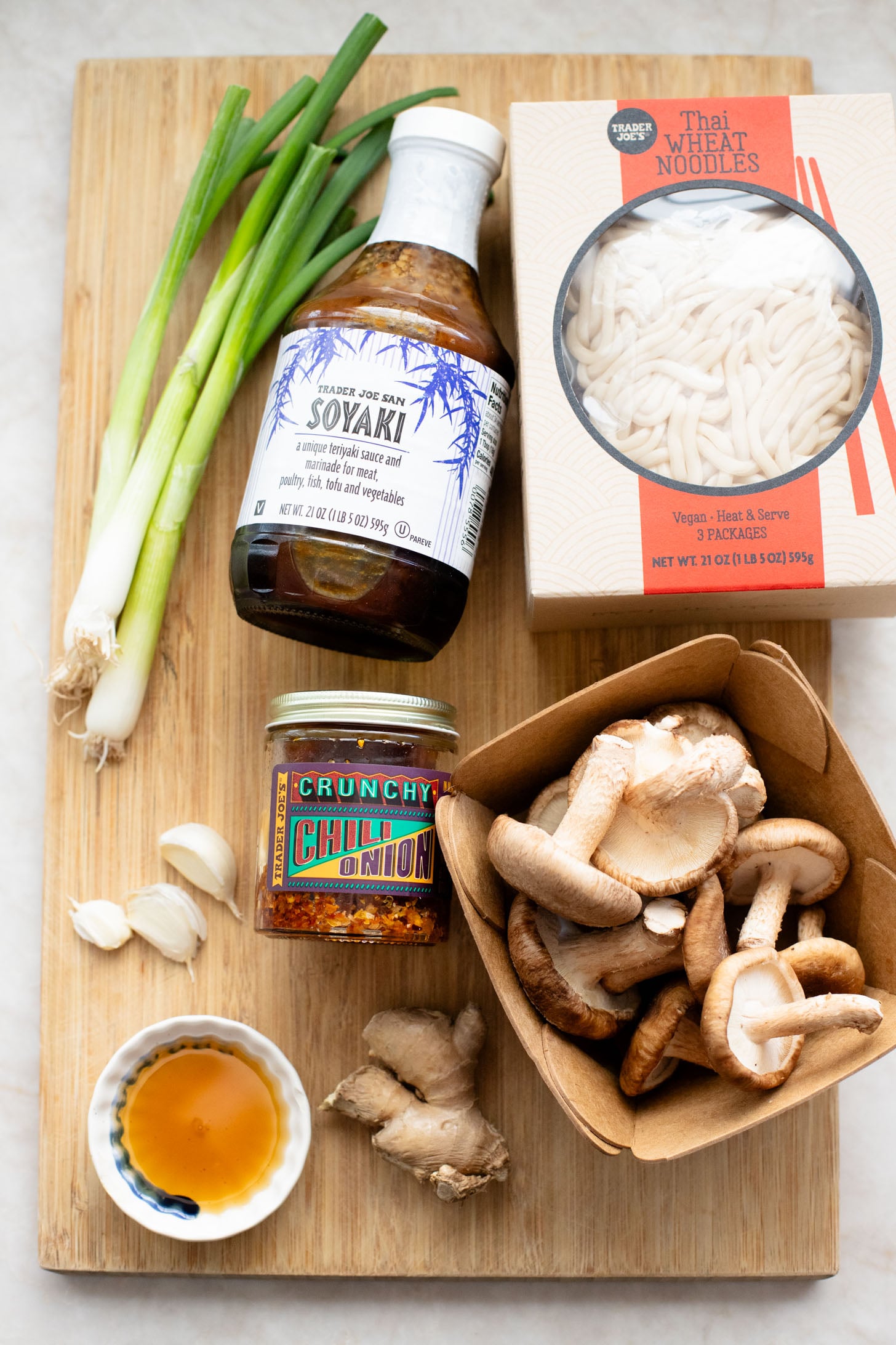 These Trader Joe's Shiitake Soyaki Noodles are a one-pot dinner that is ready in just 25 minutes. Perfect weeknight dinner | ThisSavoryVegan.com