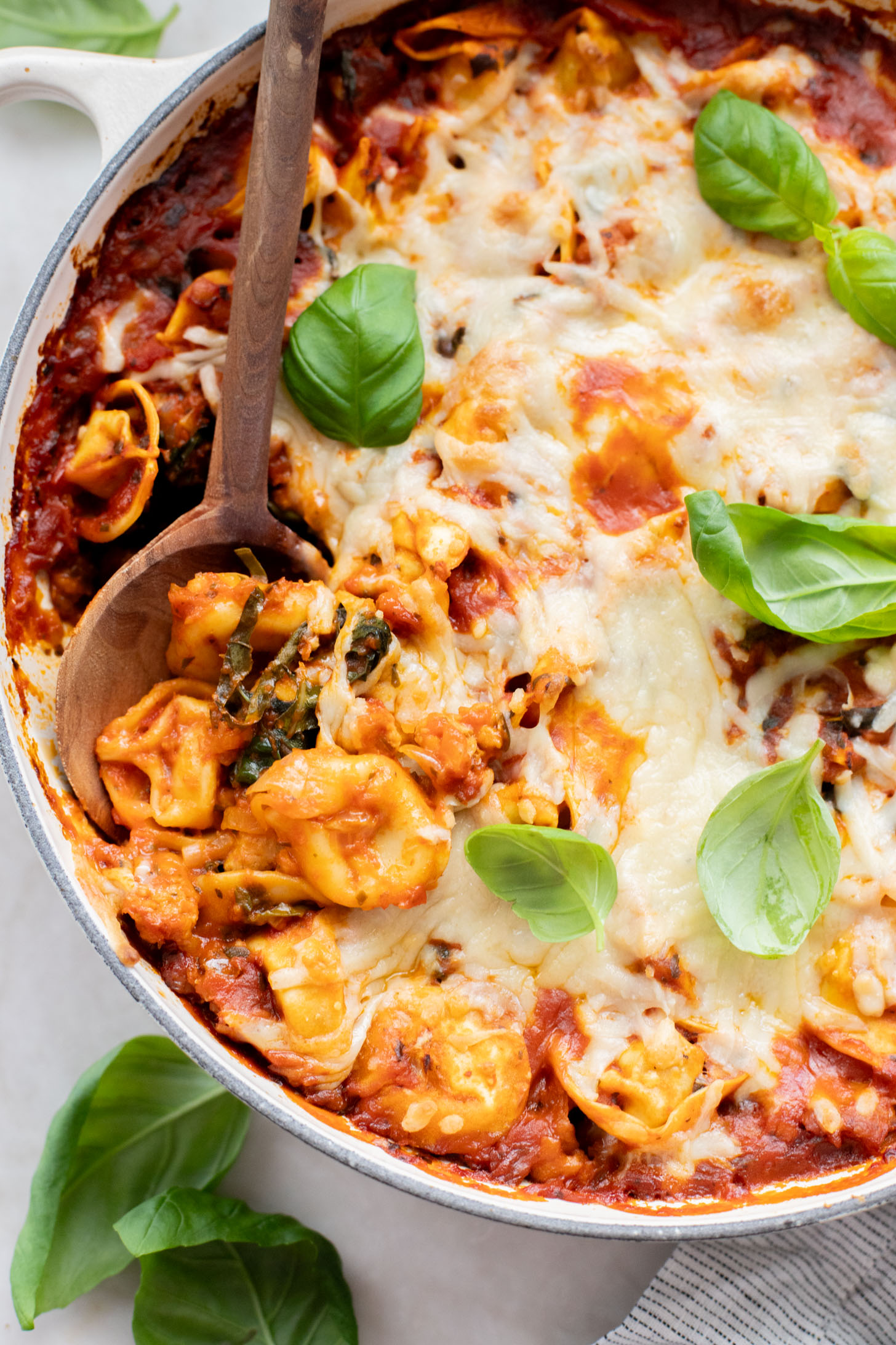This Vegan Sausage Tortellini Bake is the perfect family meal - made in one pan and super comforting | ThisSavoryVegan.com