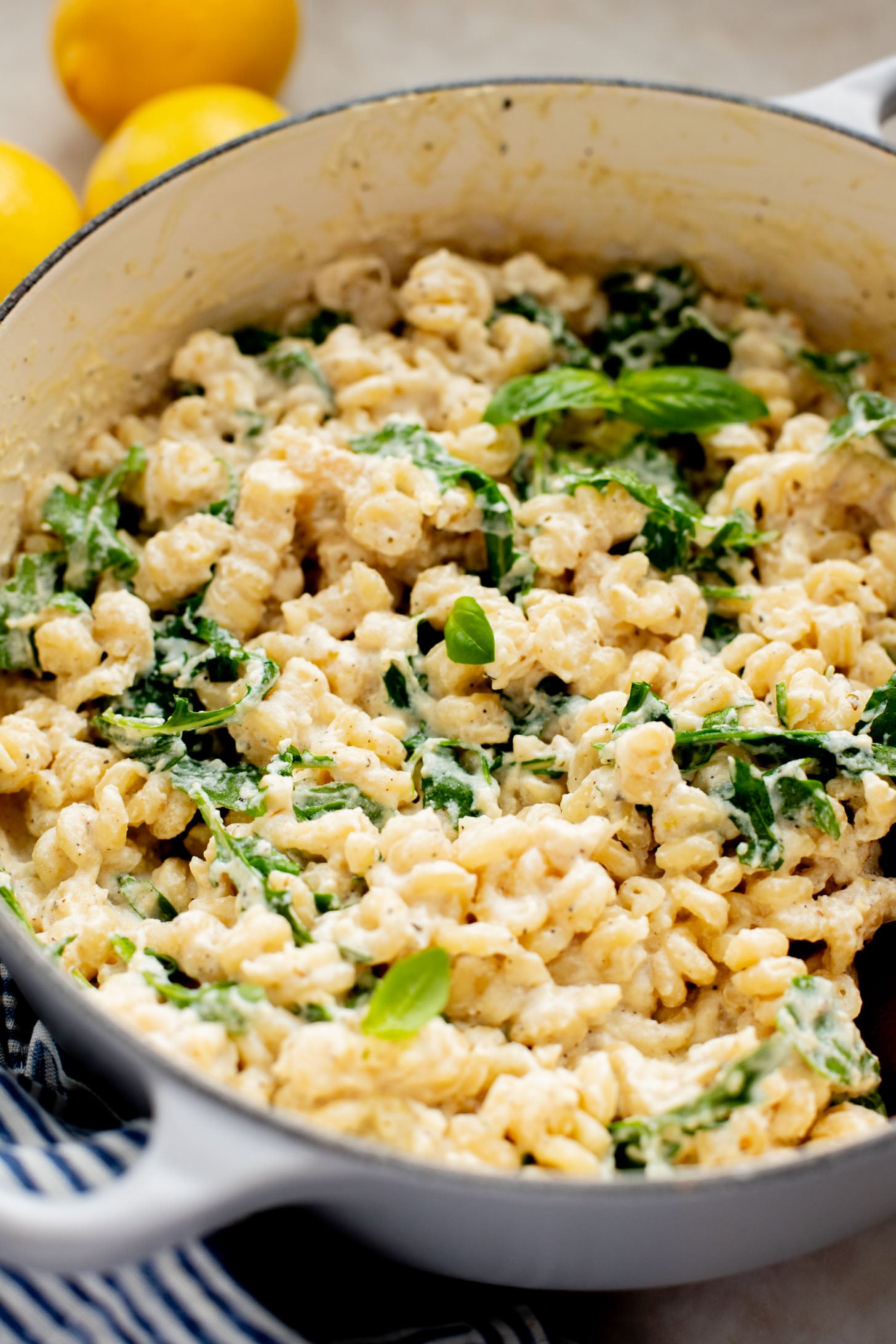 This Lemon Ricotta Pasta is made vegan with a tofu ricotta which gives this pasta a boost of plant protein. Simple ingredients, BIG flavors | ThisSavoryVegan.com