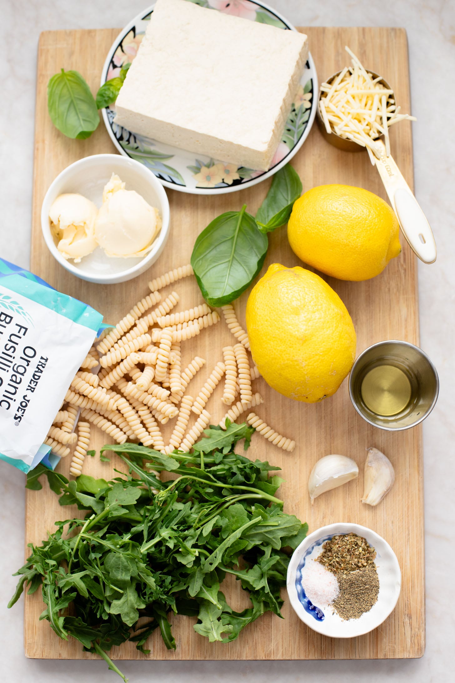 This Lemon Ricotta Pasta is made vegan with a tofu ricotta which gives this pasta a boost of plant protein. Simple ingredients, BIG flavors | ThisSavoryVegan.com