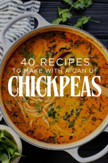Not sure what to do with a random can of chickpeas? I've rounded up 40 Recipes to make with a Can of Chickpeas. One of the most versatile ingredients | ThisSavoryVegan.com