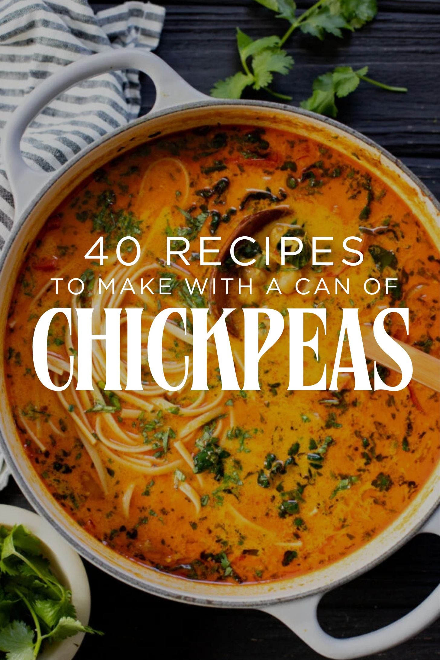 Not sure what to do with a random can of chickpeas? I've rounded up 40 Recipes to make with a Can of Chickpeas. One of the most versatile ingredients | ThisSavoryVegan.com
