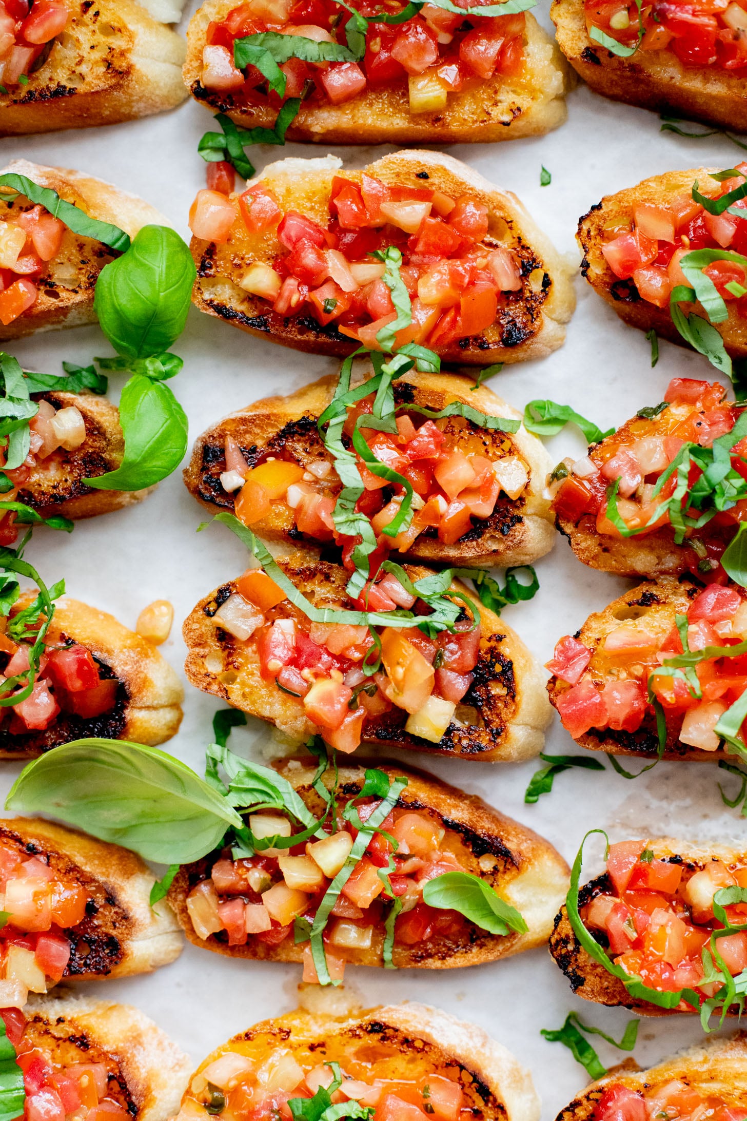 This Trader Joe's Garlic Lovers Bruschetta is the perfect summer appetizer. Made with just 4 ingredients and packed with flavor | ThisSavoryVegan.com