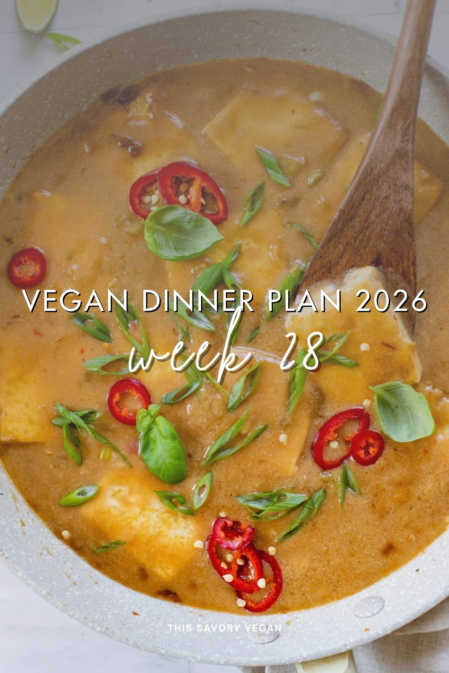 Make your life easier and use my weekly vegan dinner plans! Five nights of vegan dinner recipes and a grocery list released every Saturday | ThisSavoryVegan.com