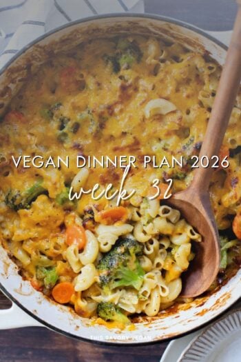 Make your life easier and use my weekly vegan dinner plans! Five nights of vegan dinner recipes and a grocery list released every Saturday | ThisSavoryVegan.com
