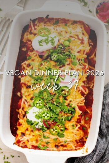 Make your life easier and use my weekly vegan dinner plans! Five nights of vegan dinner recipes and a grocery list released every Saturday | ThisSavoryVegan.com