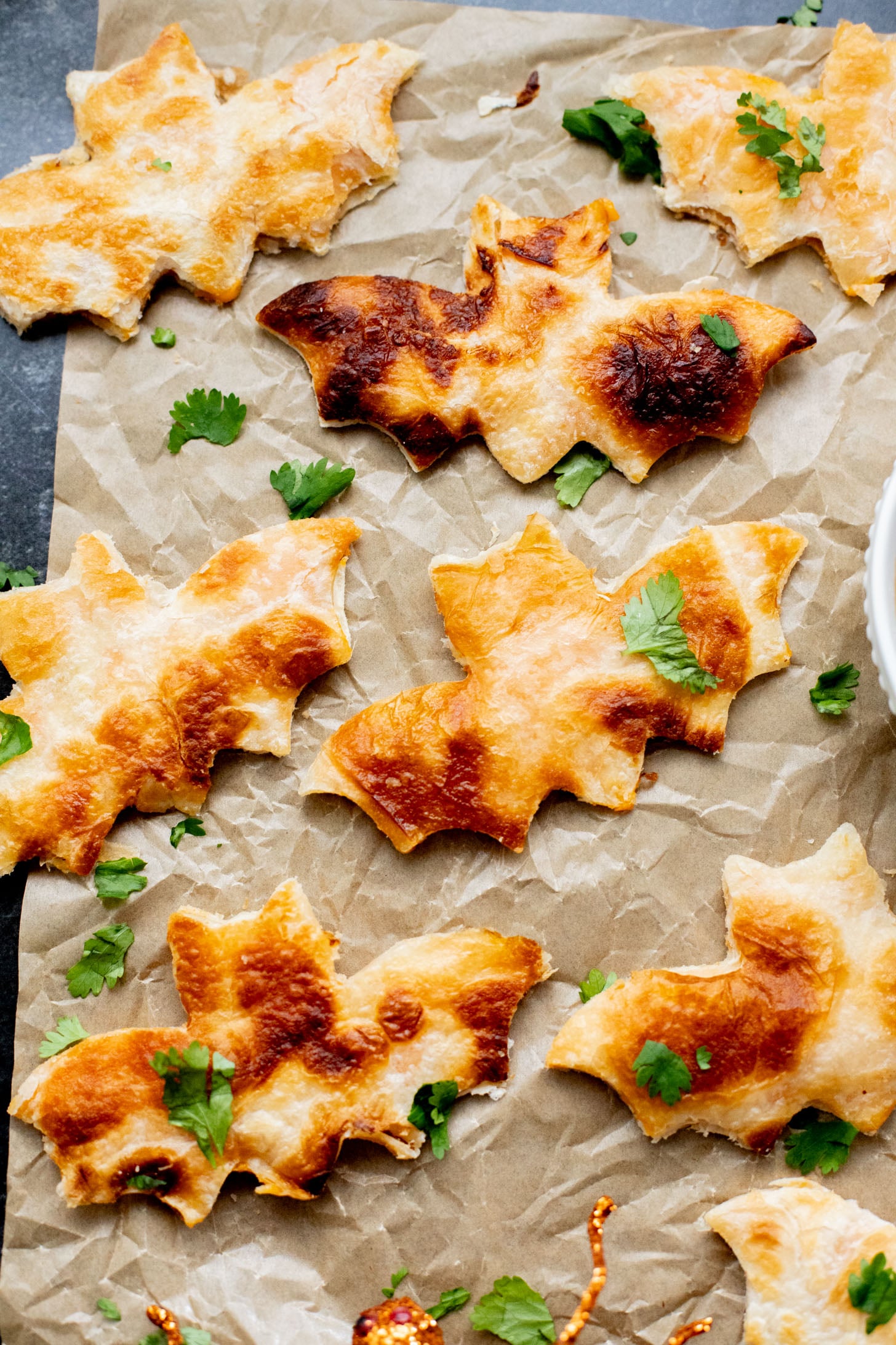 These Bat Shaped Vegan Quesadillas are the perfect kid-friendly Halloween recipe. Simple flavors and so much fun to make | ThisSavoryVegan.com