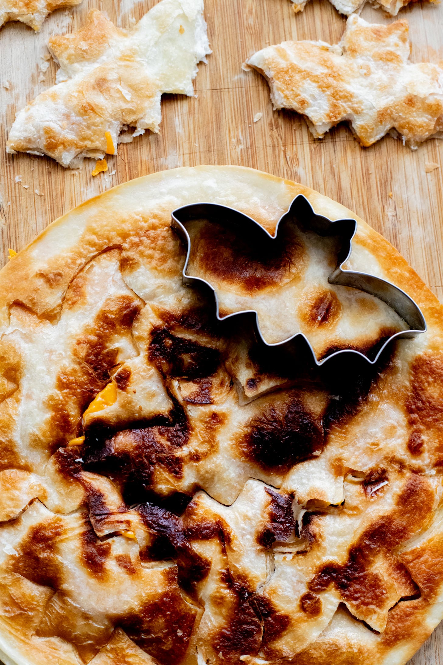 These Bat Shaped Vegan Quesadillas are the perfect kid-friendly Halloween recipe. Simple flavors and so much fun to make | ThisSavoryVegan.com