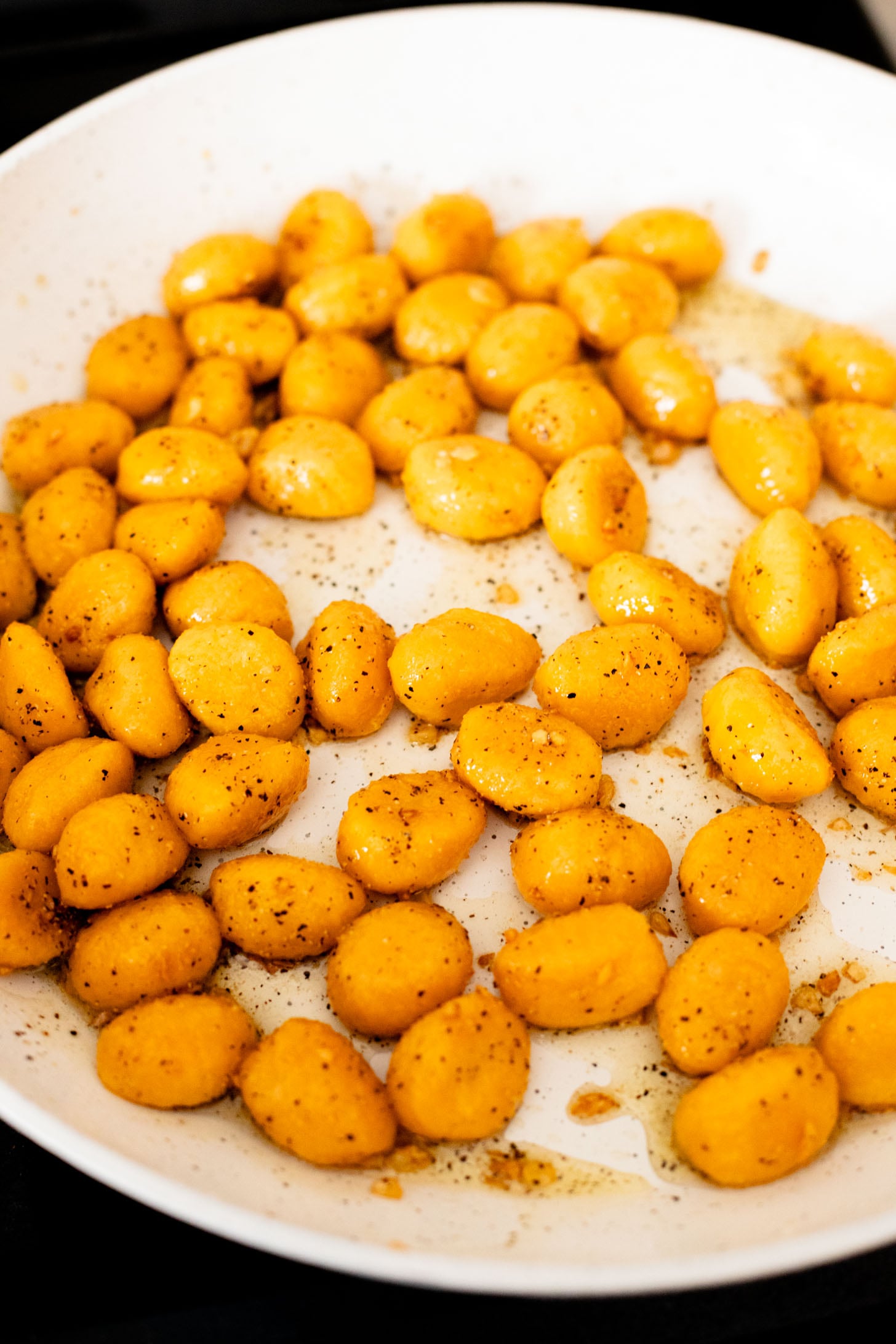 This Trader Joe's Brown Butter Pumpkin Gnocchi is the perfect vegan dinner for fall. 6 Simple ingredients and ready in 20 minutes | ThisSavoryVegan.com
